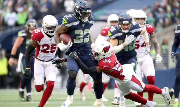 Seahawks RB Chris Carson...