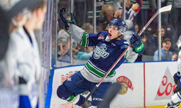 Thunderbirds rookie Conner Roulette had two goals and the shootout winner Sunday night in Portland....