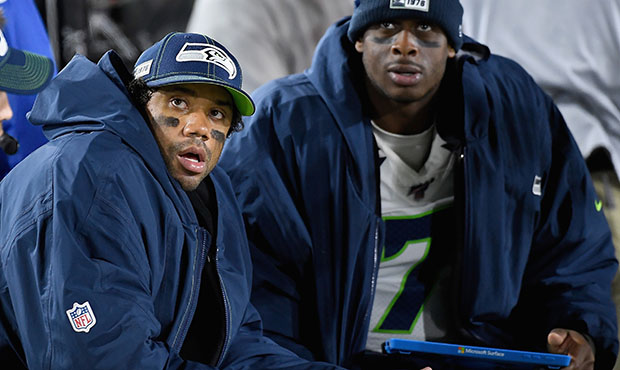 Seahawks QBs Russell Wilson, Geno Smith...