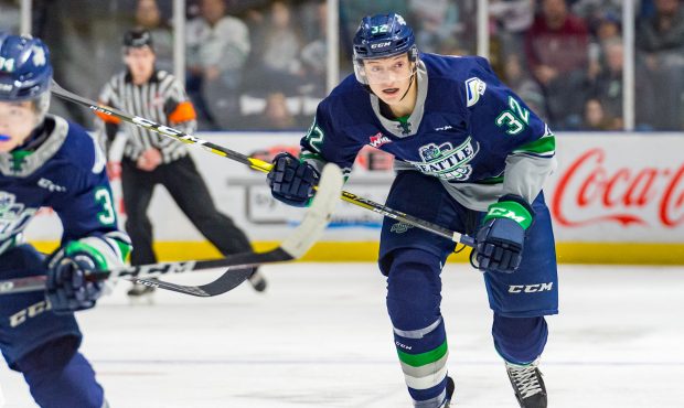 Seattle Thunderbirds center Matthew Rempe is off to a strong start of his WHL career. (Brian Liesse...