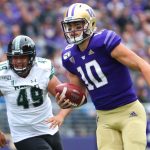 UW Huskies QB Jacob Eason is headed to the Colts, who made him a fourth-round pick to be backup to Phillip Rivers. (Getty)
