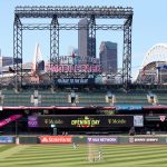 SEATTLE, WASHINGTON - JULY 31: A general view of signage prior to an Opening Day game between the Seattle Mariners and Oakland Athletics at T-Mobile Park on July 31, 2020 in Seattle, Washington. (Photo by Abbie Parr/Getty Images)