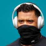 MIAMI GARDENS, FLORIDA - OCTOBER 04: Russell Wilson #3 of the Seattle Seahawks takes the field prior to the game against the Miami Dolphins at Hard Rock Stadium on October 04, 2020 in Miami Gardens, Florida. (Photo by Michael Reaves/Getty Images)