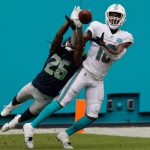 MIAMI GARDENS, FLORIDA - OCTOBER 04: Shaquill Griffin #26 of the Seattle Seahawks breaks up a pass intended for Preston Williams #18 of the Miami Dolphins during the fourth quarter at Hard Rock Stadium on October 04, 2020 in Miami Gardens, Florida. (Photo by Michael Reaves/Getty Images)