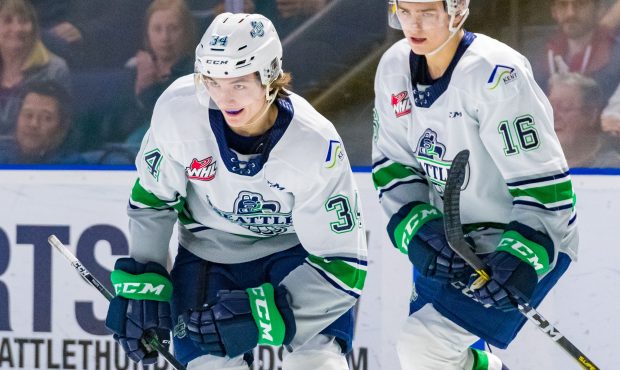 Conner Roulette (left) and Kai Uchacz (right) were two of the three T-Birds ranked by NHL Central S...