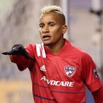 SEATTLE, WASHINGTON - DECEMBER 01: Michael Barrios #21 of FC Dallas reacts in the second half against the Seattle Sounders during the Western Conference Semifinal game at Lumen Field on December 01, 2020 in Seattle, Washington. (Photo by Abbie Parr/Getty Images)