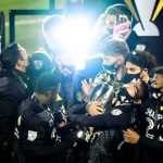COLUMBUS, OHIO - DECEMBER 12: Lucas Zelarayan #10 of Columbus Crew celebrates with the MLS Cup after a 3-0 win over the Seattle Sounders during the MLS Cup Final at MAPFRE Stadium on December 12, 2020 in Columbus, Ohio. (Photo by Emilee Chinn/Getty Images)