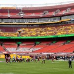 LANDOVER, MARYLAND - DECEMBER 20: A general view during the first half of the Washington Football Team and Seattle Seahawks game at FedExField on December 20, 2020 in Landover, Maryland. (Photo by Patrick Smith/Getty Images)