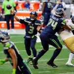 GLENDALE, ARIZONA - JANUARY 03: Quarterback Russell Wilson #3 of the Seattle Seahawks throws a pass during the second quarter against the San Francisco 49ers at State Farm Stadium on January 03, 2021 in Glendale, Arizona. (Photo by Chris Coduto/Getty Images)