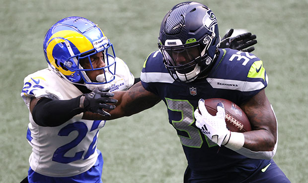 Seahawks RB Chris Carson...