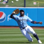 Taylor Trammell hit his second homer of the spring Wednesday night and could be in left field to start the Mariners' season. (Getty)