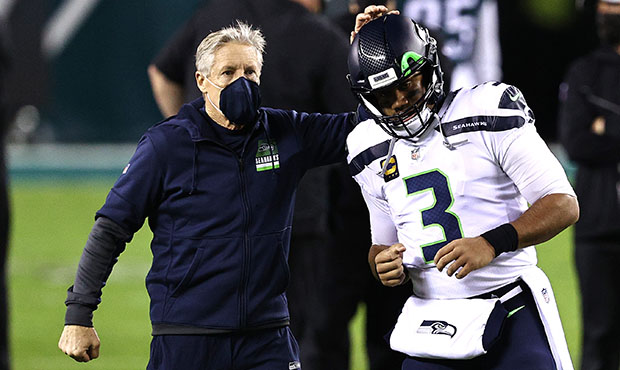 Seahawks HC Pete Carroll, QB Russell Wilson...