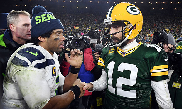 Seahawks QB Russell Wilson, Packers QB Aaron Rodgers...