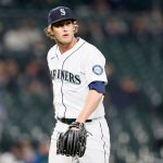 SEATTLE, WASHINGTON - MAY 03: Drew Steckenrider #16 of the Seattle Mariners walks to the dugout after the top of the fifth inning against the Baltimore Orioles at T-Mobile Park on May 03, 2021 in Seattle, Washington. (Photo by Steph Chambers/Getty Images)