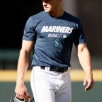 SEATTLE, WASHINGTON - MAY 13: Jarred Kelenic #10 of the Seattle Mariners warms up before the game against the Cleveland Indians at T-Mobile Park on May 13, 2021 in Seattle, Washington. (Photo by Steph Chambers/Getty Images)