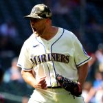 SEATTLE, WASHINGTON - MAY 16: Will Vest #53 of the Seattle Mariners reacts after striking out Austin Hedges of the Cleveland Indians to end the top of the sixth inning at T-Mobile Park on May 16, 2021 in Seattle, Washington. (Photo by Abbie Parr/Getty Images)