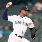 SEATTLE, WASHINGTON - MAY 18: Justin Dunn #35 of the Seattle Mariners pitches during the first inning against the Detroit Tigers at T-Mobile Park on May 18, 2021 in Seattle, Washington. (Photo by Steph Chambers/Getty Images)