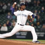 SEATTLE, WASHINGTON - MAY 29: Rafael Montero #47 of the Seattle Mariners pitches during the ninth inning against the Texas Rangers at T-Mobile Park on May 29, 2021 in Seattle, Washington. (Photo by Abbie Parr/Getty Images)