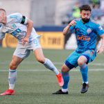 SEATTLE, WASHINGTON - MAY 30: Alexander Ring #8 of Austin FC reacts as Joao Paulo #6 of Seattle Sounders controls the ball during the first half at Lumen Field on May 30, 2021 in Seattle, Washington. (Photo by Steph Chambers/Getty Images)