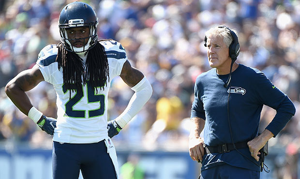 Seahawks Richard Sherman Pete Carroll...