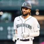SEATTLE, WASHINGTON - JUNE 01: J.P. Crawford #3 of the Seattle Mariners reacts after his single against the Oakland Athletics during the third inning at T-Mobile Park on June 01, 2021 in Seattle, Washington. (Photo by Steph Chambers/Getty Images)