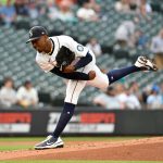 SEATTLE, WASHINGTON - JUNE 17: Justin Dunn #35 of the Seattle Mariners pitches the ball during the game against the Tampa Bay Rays at T-Mobile Park on June 17, 2021 in Seattle, Washington. (Photo by Alika Jenner/Getty Images)