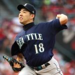 ANAHEIM, CALIFORNIA - JULY 17: Yusei Kikuchi #18 of the Seattle Mariners pitches during the fourth inning against the Los Angeles Angels at Angel Stadium of Anaheim on July 17, 2021 in Anaheim, California. (Photo by Katelyn Mulcahy/Getty Images)
