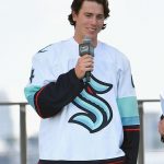 SEATTLE, WASHINGTON - JULY 21: Haydn Fleury is selected by the Seattle Kraken during the 2021 NHL Expansion Draft at Gas Works Park on July 21, 2021 in Seattle, Washington. The Seattle Kraken is the National Hockey League's newest franchise and will begin play in October 2021. (Photo by Alika Jenner/Getty Images)