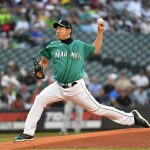 SEATTLE, WASHINGTON - JULY 23: Yusei Kikuchi #18 of the Seattle Mariners throws a pitch during the first inning of the game against the Oakland Athletics at T-Mobile Park on July 23, 2021 in Seattle, Washington. (Photo by Alika Jenner/Getty Images)