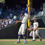 SEATTLE, WASHINGTON - JULY 25: J.P. Crawford #3 of the Seattle Mariners catches a fly ball for the final out of the game in a win against the Oakland Athletics at T-Mobile Park on July 25, 2021 in Seattle, Washington. The Mariners won 4-3. (Photo by Alika Jenner/Getty Images)