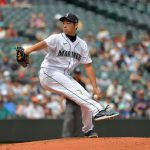 SEATTLE, WASHINGTON - JULY 28: Yusei Kikuchi #18 of the Seattle Mariners throws a pitch during the third inning of the game against the Houston Astros at T-Mobile Park on July 28, 2021 in Seattle, Washington. (Photo by Alika Jenner/Getty Images)