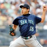 NEW YORK, NEW YORK - AUGUST 08:  Yusei Kikuchi #18 of the Seattle Mariners pitches during the third inning against the New York Yankees at Yankee Stadium on August 08, 2021 in New York City. (Photo by Jim McIsaac/Getty Images)