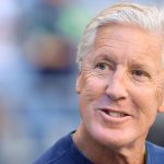 SEATTLE, WASHINGTON - AUGUST 28: Head Coach Pete Carroll of the Seattle Seahawks looks on before the NFL preseason game against the Los Angeles Chargers at Lumen Field on August 28, 2021 in Seattle, Washington. (Photo by Abbie Parr/Getty Images)