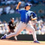 SEATTLE, WASHINGTON - AUGUST 29: Brady Singer #51 of the Kansas City Royals pitches during the first inning at T-Mobile Park on August 29, 2021 in Seattle, Washington. (Photo by Steph Chambers/Getty Images)