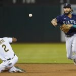 The Mariners beat the A's 5-3 after scoring three runs in the ninth inning. (AP)