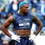 SEATTLE, WASHINGTON - SEPTEMBER 19: Wide receiver DK Metcalf #14 of the Seattle Seahawks during pregame warm-ups before the game against the Tennessee Titans at Lumen Field on September 19, 2021 in Seattle, Washington. (Photo by Abbie Parr/Getty Images)