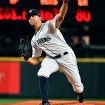 SEATTLE, WASHINGTON - SEPTEMBER 28: Tyler Anderson #31 of the Seattle Mariners throws a pitch during the first inning against the Oakland Athletics at T-Mobile Park on September 28, 2021 in Seattle, Washington. (Photo by Alika Jenner/Getty Images)