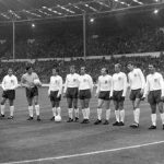 
              FILE  - In this July 20, 1966 file photo, England line-up before their soccer World Cup match against France, at Wembley Stadium, London, from second left. Bobby Moore, George Cohen,  Gordon Banks, Ian Callaghan, Roger Hunt,  Ramon Wilson,  Nobby Stiles, Bobby Charlton,  Martin Peters,  Jimmy Greaves and Jackie Charlton. Jimmy Greaves, one of England’s greatest goal-scorers who was prolific for Tottenham, Chelsea and AC Milan has died. He was 81. With 266 goals in 379 appearances, Greaves was the all-time record scorer for Tottenham, which announced his death on Sunday, Sept. 19, 2021. (Bippa via AP,  File)
            