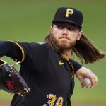 
              Pittsburgh Pirates starting pitcher Dillon Peters delivers during the first inning of a baseball game against the Cincinnati Reds in Pittsburgh, Tuesday, Sept. 14, 2021. (AP Photo/Gene J. Puskar)
            