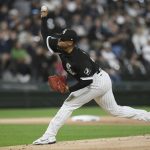 
              Chicago White Sox starter Reynaldo Lopez delivers a pitch during the first inning of a baseball game against the Cincinnati Reds Tuesday, Sept. 28, 2021, in Chicago. (AP Photo/Paul Beaty)
            