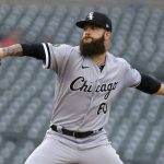 
              Chicago White Sox starting pitcher Dallas Keuchel delivers against the Detroit Tigers during the first inning of a baseball game Tuesday, Sept. 21, 2021, in Detroit. (AP Photo/Duane Burleson)
            