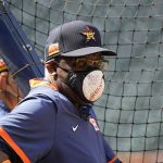 
              Houston Astros manager Dusty Baker Jr. watches during a baseball practice Wednesday, Oct. 6, 2021, in Houston. The Astros will host the Chicago White Sox in an American League Division Series game Thursday. (AP Photo/David J. Phillip)
            