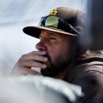 
              San Diego Padres manager Jayce Tingler watches in the fourth inning of a baseball game against the San Francisco Giants in San Francisco, Sunday, Oct. 3, 2021. (AP Photo/John Hefti)
            