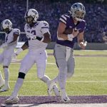 
              Kansas State quarterback Skylar Thompson runs into the end zone to score a touchdown during the first half of an NCAA college football game against TCU, Saturday, Oct. 30, 2021, in Manhattan, Kan. (AP Photo/Charlie Riedel)
            