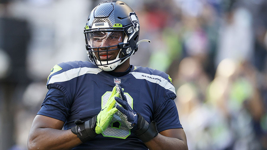 Seahawks DE Carlos Dunlap...