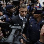 
              FILE - Oscar Pistorius leaves the High Court in Pretoria, South Africa., Tuesday June 14, 2016 during his trail for the murder of girlfriend Reeva Steenkamp. Eight years after he shot dead his girlfriend, Pistorius is up for parole, but first he must meet with her parents as part of the parole procedure. A parole hearing for Pistorius was scheduled for last month and then canceled, partly because a meeting between Pistorius and Steenkamp's parents, Barry and June, had not been arranged, lawyers for both parties told The Associated Press on Monday, Nov. 8, 2021. (AP Photo/Themba Hadebe, File)
            