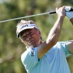 
              Bernhard Langer, of Germany, hits his tee shot on the eighth hole during the third round of the Charles Schwab Cup Championship golf tournament Saturday, Nov. 13, 2021, in Phoenix. (AP Photo/Ross D. Franklin)
            