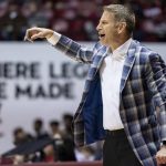 
              Alabama head coach Nate Oats signals to his team during the second half of an NCAA college basketball game against Oakland, Friday, Nov. 19, 2021, in Tuscaloosa, Ala. (AP Photo/Vasha Hunt)
            