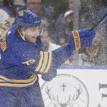 
              Buffalo Sabres right wing Tage Thompson (72) takes a shot during the first period of an NHL hockey game against the Edmonton Oilers, Friday, Nov. 12, 2021, in Buffalo, N.Y. (AP Photo/Jeffrey T. Barnes)
            
