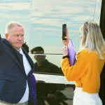 
              New LSU football coach Brian Kelly gestures to fans after his arrival at Baton Rouge Metropolitan Airport, Tuesday, Nov. 30, 2021, in Baton Rouge, La. Kelly, formerly of Notre Dame, is said to have agreed to a 10-year contract with LSU worth $95 million plus incentives.  (AP Photo/Matthew Hinton)
            